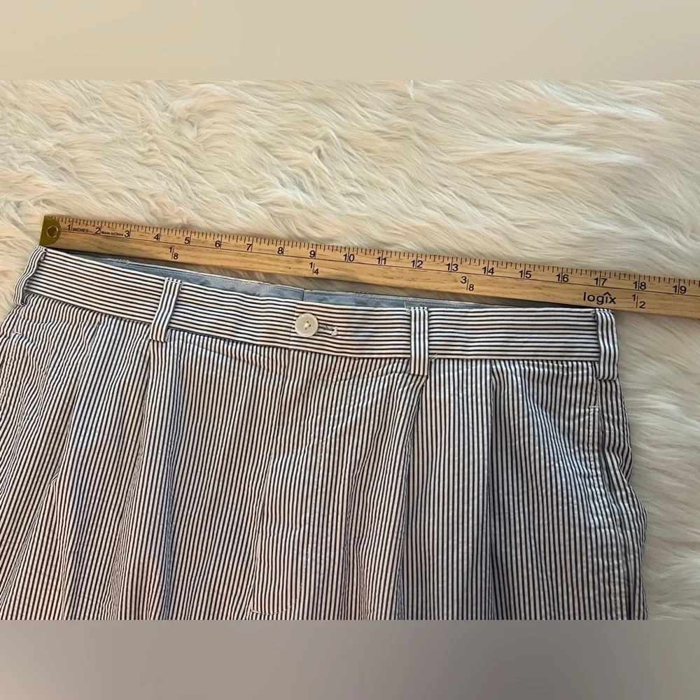 Brooks Brothers Elliot Pants Genuine Seersucker Striped Size 35x32 - Picture 9 of 11
